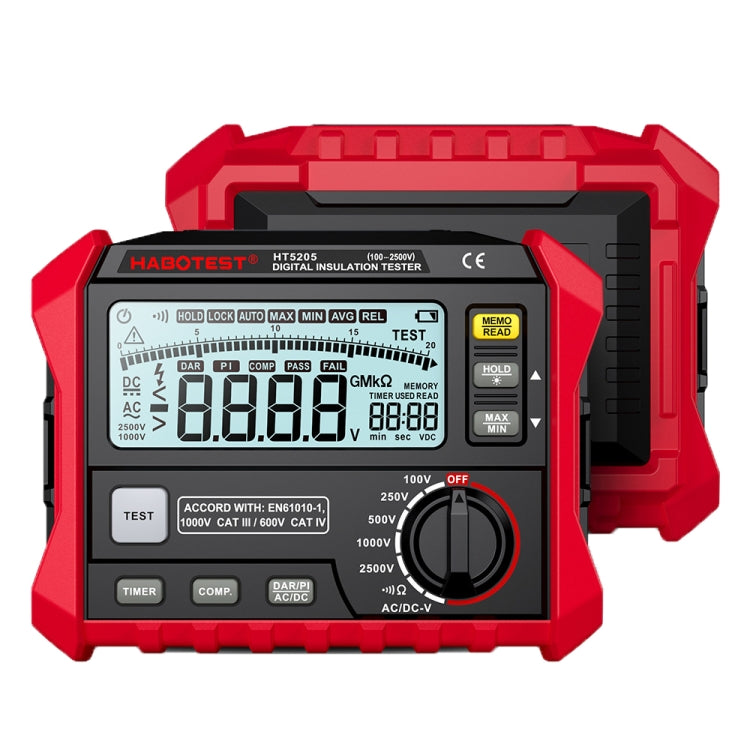 HABOTEST HT5205 Tester per resistenza di isolamento, HT5205 HABOTEST HT5205 Tester per resistenza di isolamento, HT5205
